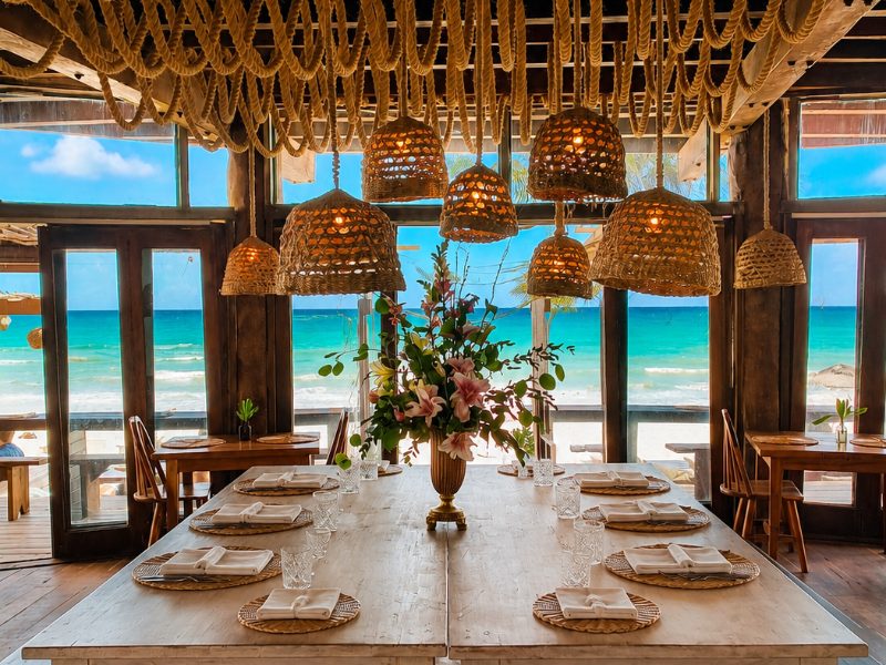 Open-air dining