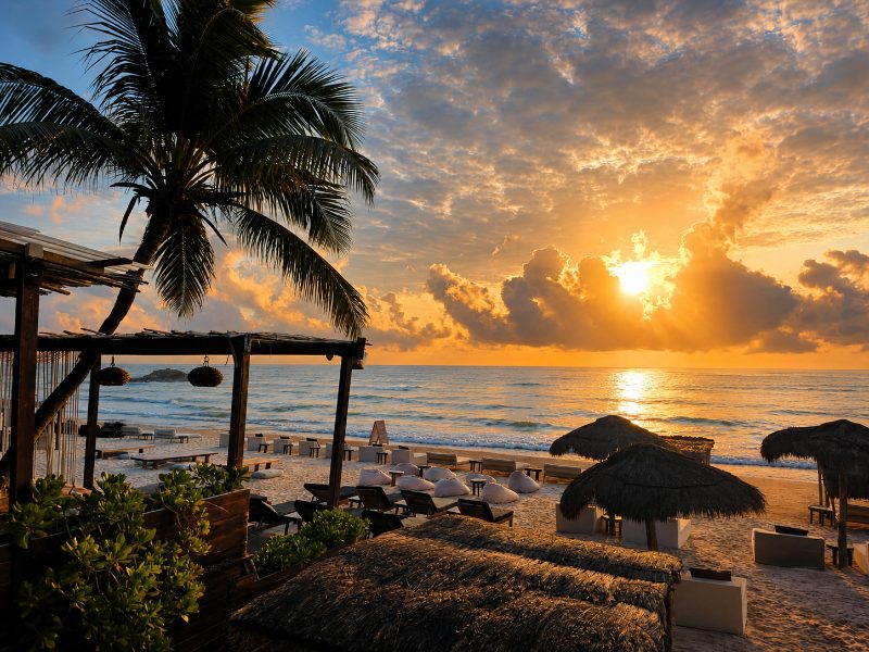 Sunrise over the Caribbean